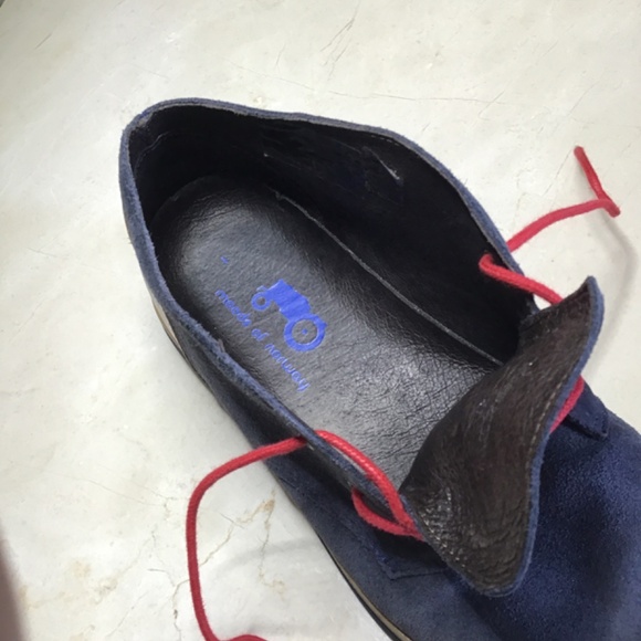 Made of Norway, Moelv Size 41 Blue Suede Walking Shoes - Picture 6 of 7